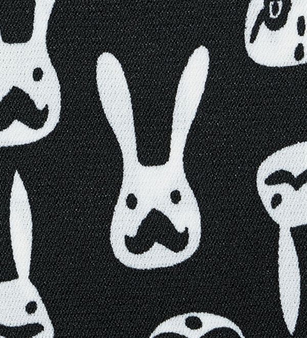 BELLUNA（ベルーナ）の「＜シックに目を惹く！＞モノトーンウサギ柄チュニックワンピース（チュニックワンピース）」｜詳細画像