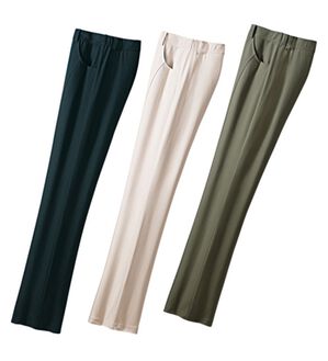 ルフラン（ルフラン）の「【３本組】日本製　熱を遮るラク美人パンツ（フルレングスパンツ）」｜3本組