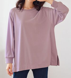 BELLUNA（ベルーナ）の「サイド切替ゆったりチュニック（チュニック）」｜ラベンダー
