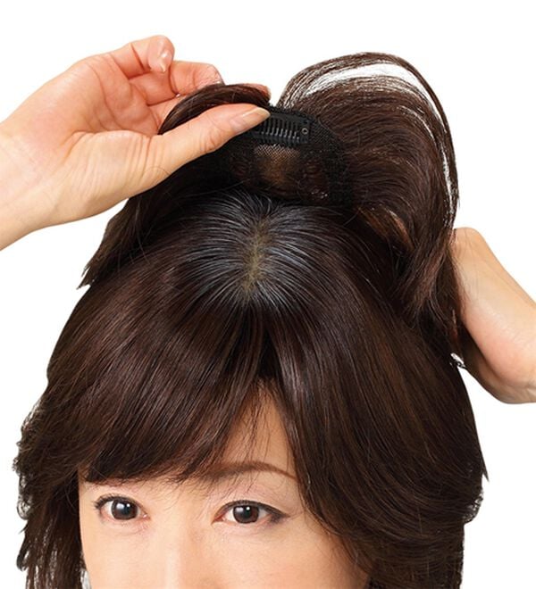 【デザイナーズヘアピース】人毛100％ ナチュラルブラウン　ヘアピース　総手植 人毛100％ 総手植え ナチュレトップヘアピース 選べる4タイプ