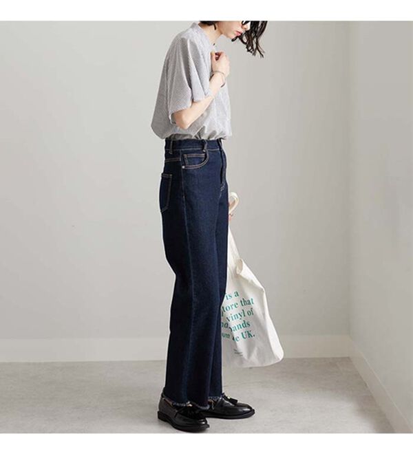 GeeRA（ジーラ）の「フレアー袖バンドカラーブラウス（ブラウス）」｜詳細画像