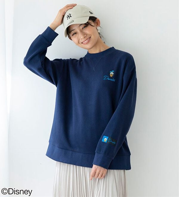 BELLUNA（ベルーナ）の「＜Ｄｉｓｎｅｙ＞刺しゅうデザイントレーナー（トレーナー・スウェット）」｜詳細画像
