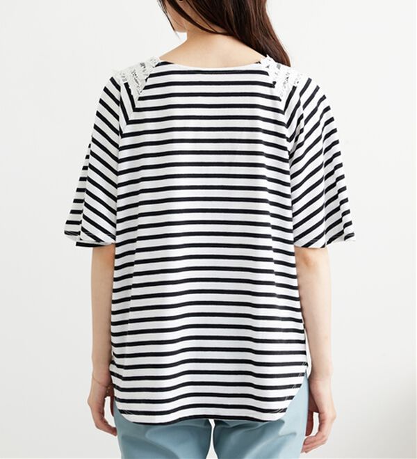 BELLUNA（ベルーナ）の「レース使いポンチョデザインプルオーバー（カットソー）」｜詳細画像