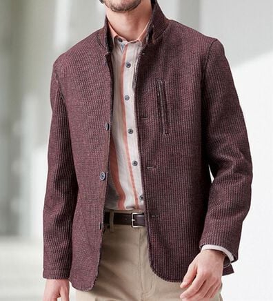 「＜コムルヴァン・オム＞ワッフル素材の快適ジャケット（メンズジャケット）」