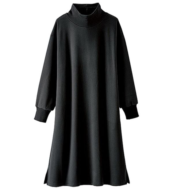 BELLUNA（ベルーナ）の「ふんわりなめらか裏ベロアワンピース（カットソーワンピース）」｜詳細画像