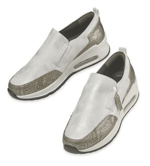 ルフラン（ルフラン）の「パイソン切替４Ｅエアソールスニーカー（スニーカー）」｜ホワイト