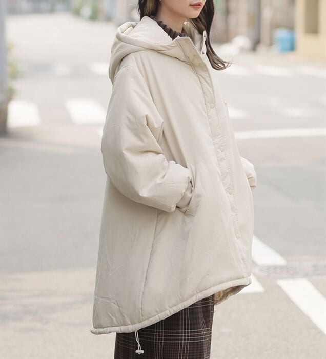 アメリカーナ ホワイト フード付きパーカー Americanaアメリカーナ