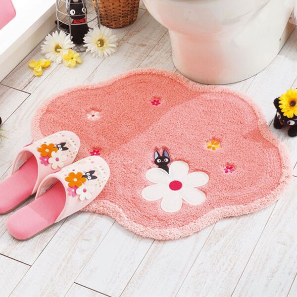 「魔女の宅急便フリーマット・スリッパ　こんにちは＜洗える　トイレマット　玄関マット　ジジ＞（トイレマット）」｜詳細画像