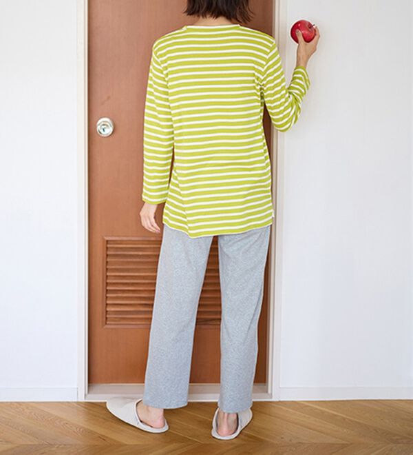 LAVIENNE（ラヴィエンヌ）の「【とろける肌心地】綿１００％あったかスムースパジャマ（パジャマ・ルームウェア）」｜詳細画像