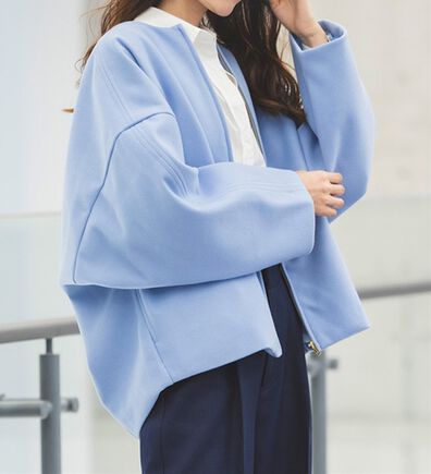 RANAN（ラナン）の「ウールライクコクーンシルエットコート（ハーフコート）」