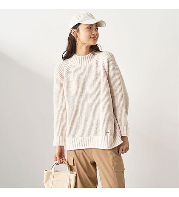 BELLUNA（ベルーナ）の「モール素材チャンキーニットプルオーバー（ニット・セーター）」｜詳細画像