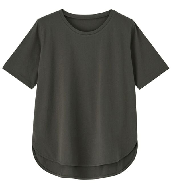 RANAN（ラナン）の「＜ＢＣ＞綿１００％ひんやりラウンドヘムプルオーバー（カットソー）」｜詳細画像