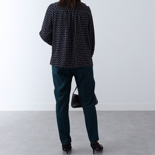 BELLUNA（ベルーナ）の「ツイル素材ボウタイデザインブラウス（ブラウス）」｜詳細画像