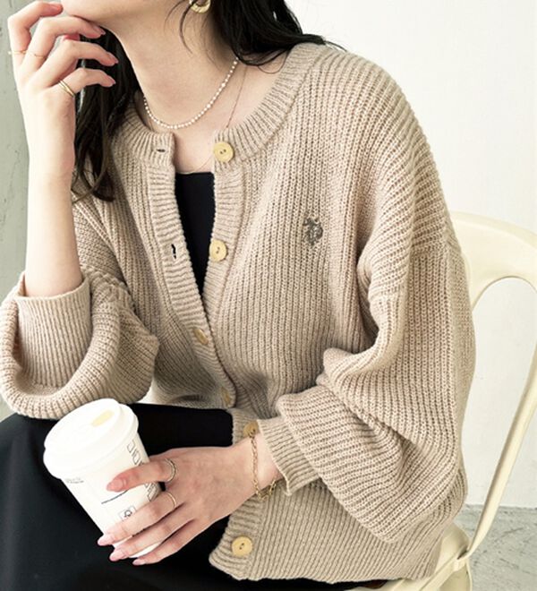 GeeRA（ジーラ）の「【Ｕ．Ｓ．ＰＯＬＯ　ＡＳＳＮ】ニットカーディガン（ニットカーディガン）」｜詳細画像