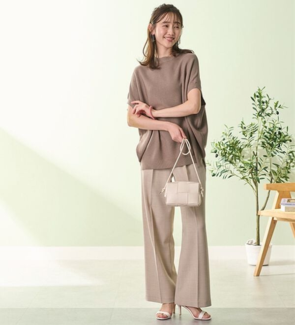 BELLUNA（ベルーナ）の「華奢見せ！ドルマンニットプルオーバー（ニット・セーター）」｜詳細画像