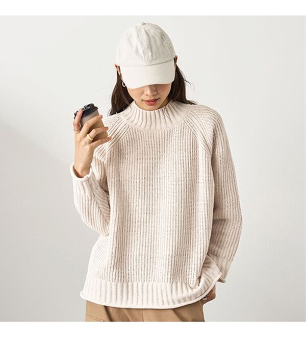 BELLUNA（ベルーナ）の「モール素材チャンキーニットプルオーバー（ニット・セーター）」｜詳細画像