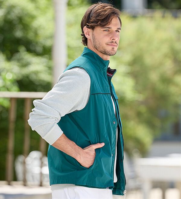 「＜ダンロップ・リファインド＞手ぶらでお出かけ便利ベスト（メンズベスト）」｜詳細画像