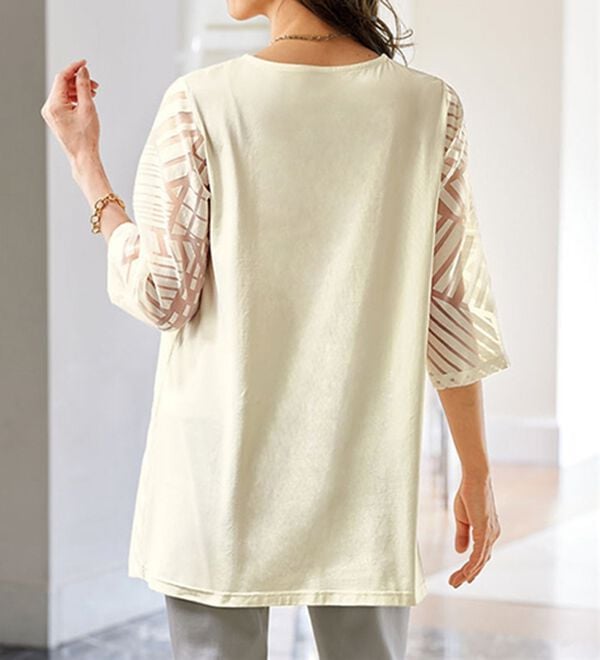 BELLUNA（ベルーナ）の「幾何柄オパールジャケットアンサンブル（その他ジャケット）」｜詳細画像