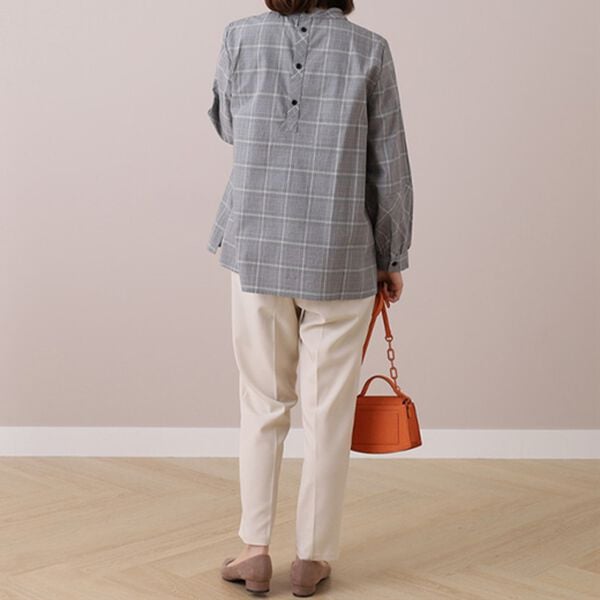 BELLUNA（ベルーナ）の「袖切替デザインハイネックブラウス（ブラウス）」｜詳細画像