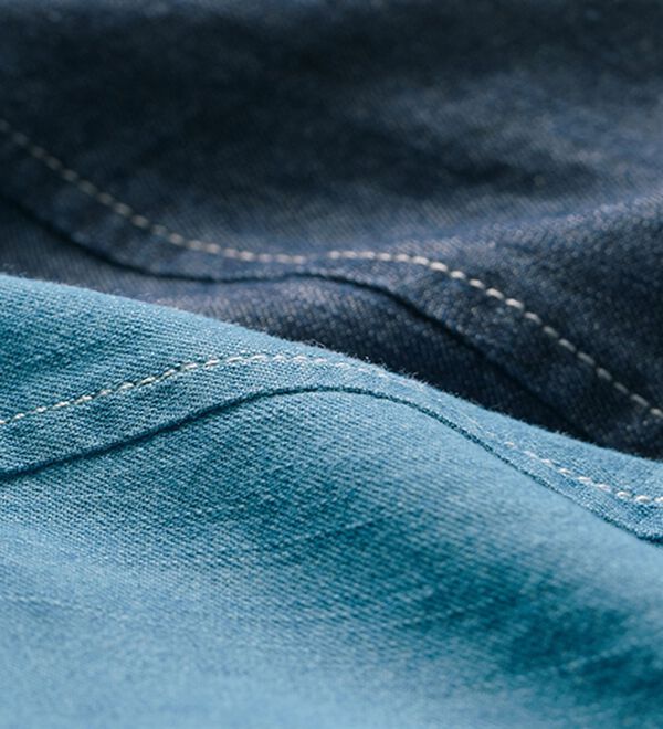 BELLUNA（ベルーナ）の「＜メルティデニム＞フレアーデザインブラウス（ブラウス）」｜詳細画像