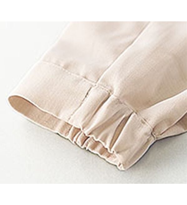 BELLUNA（ベルーナ）の「麻調素材レイヤード風ロングシャツ（シャツワンピース）」｜詳細画像