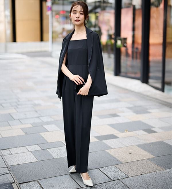 RANAN（ラナン）の「ジャケット＆サロペットドレスセット（パンツスーツ）」｜詳細画像