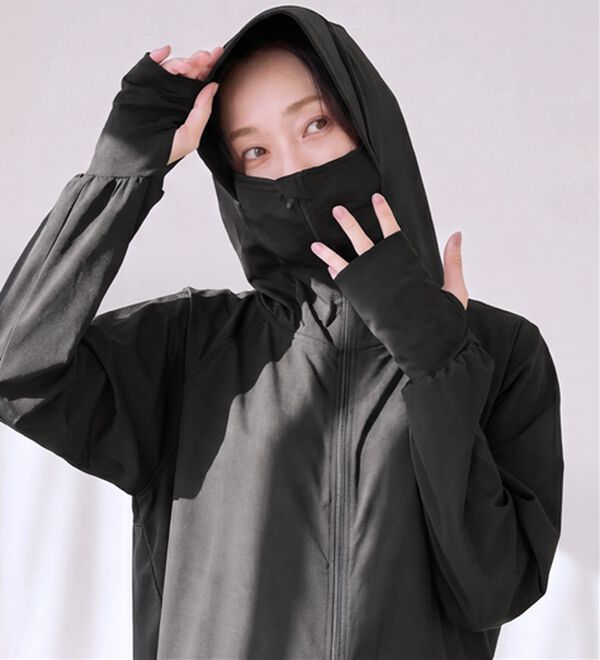 Viola e Viola（ヴィオラ エ ヴィオラ）の「水陸両用！万能UVパーカー（パーカー）」｜ブラック