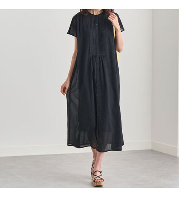 BELLUNA（ベルーナ）の「綿１００％ピンタックデザインワンピース（その他ワンピース）」｜詳細画像