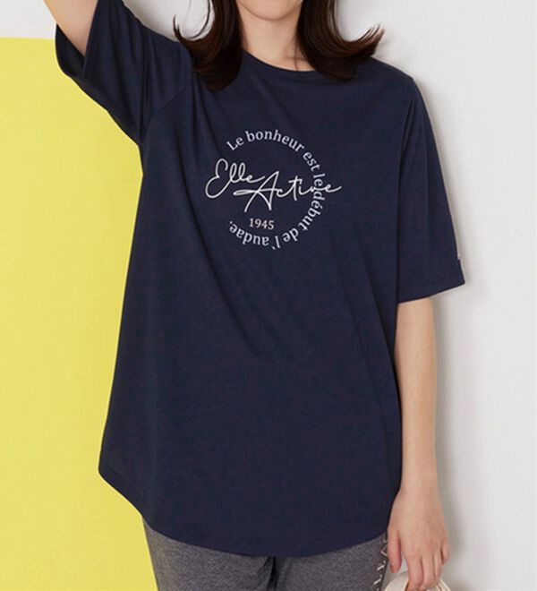 BELLUNA（ベルーナ）の「＜ＥＬＬＥ　Ａｃｔｉｖｅ＞裏メッシュ裾ラウンドチュニック（チュニック）」｜詳細画像