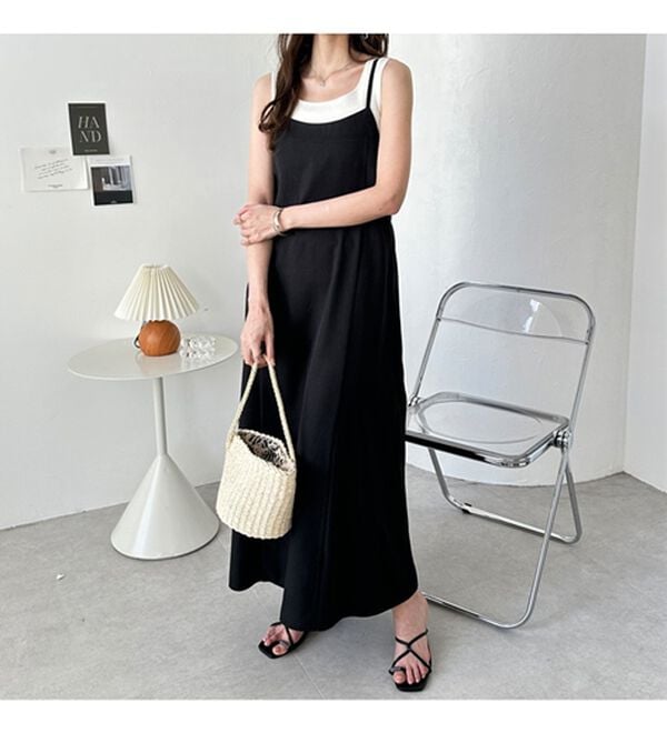 GeeRA（ジーラ）の「リネンライクロングキャミワンピース（その他ワンピース）」｜詳細画像