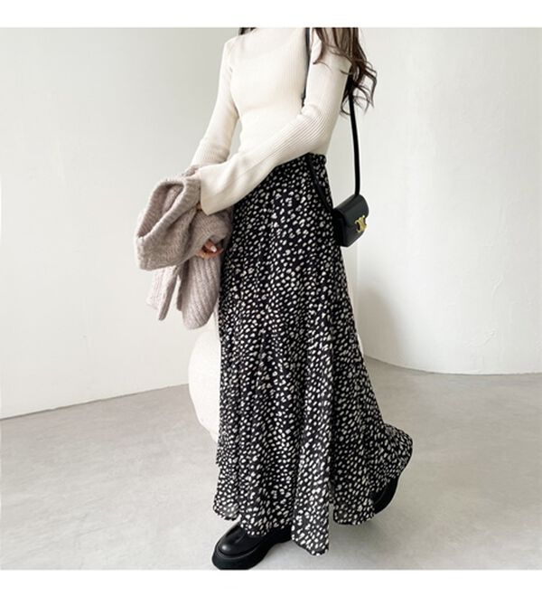 GeeRA（ジーラ）の「切替フレアーロングスカート（ロングスカート）」｜詳細画像