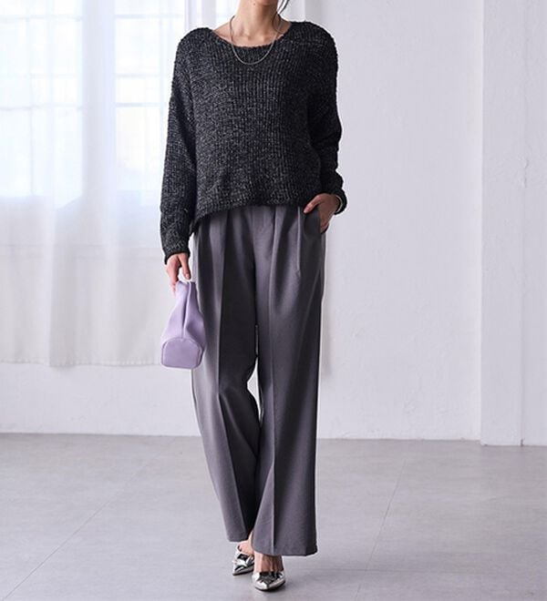 RANAN（ラナン）の「モヘアタッチローゲージシアーニット（ニット・セーター）」｜詳細画像