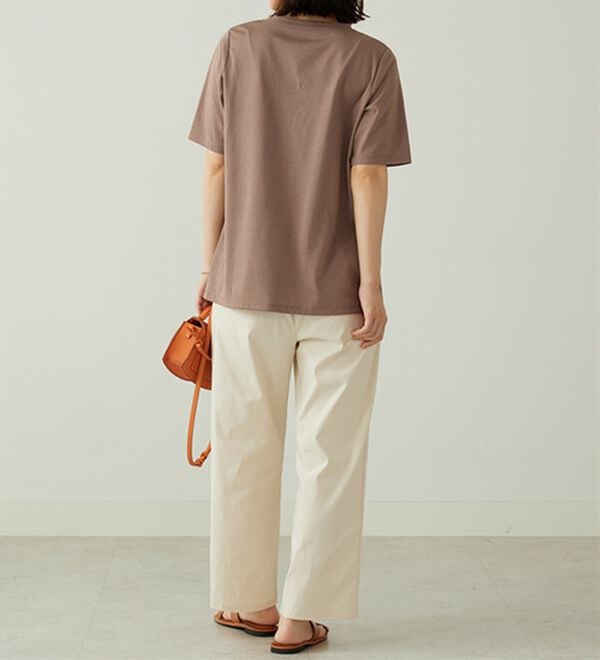 BELLUNA（ベルーナ）の「のびのびストレッチ美脚ストレートパンツ（ワイドパンツ・ガウチョ）」｜詳細画像