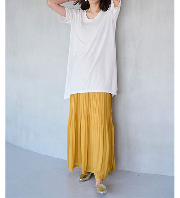 RANAN（ラナン）の「シフォンプリーツマキシスカート（ロングスカート）」｜詳細画像