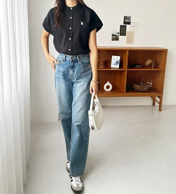 GeeRA（ジーラ）の「【ＵＳ．ＰＯＬＯ．ＡＳＳＮ】フレンチスリーブシャツ（シャツ）」｜詳細画像