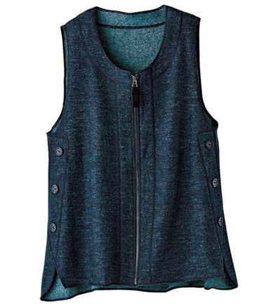 BELLUNA（ベルーナ）の「圧縮ニット配色使いサイドボタンベスト（ベスト）」