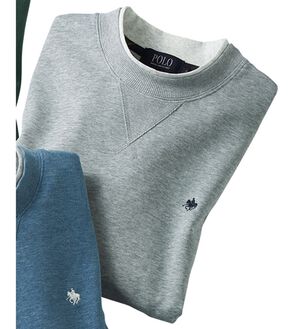 「＜ポロ・ビーシーエス＞裏毛レイヤードトレーナー（メンズトレーナー）」｜杢グレー