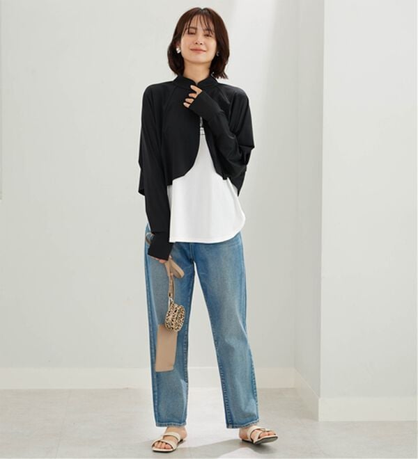 BELLUNA（ベルーナ）の「ヒンヤリ爽快！スタンド衿ボレロ（その他カーディガン）」｜詳細画像