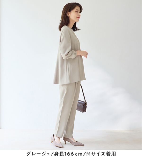 Viola e Viola（ヴィオラ エ ヴィオラ）の「【入学式・卒業式】Ａラインセレモニーセットアップ（パンツスーツ）」｜詳細画像