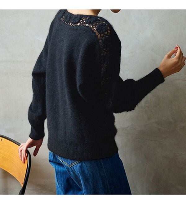 RANAN（ラナン）の「ウール混かぎ針ニットプルオーバー（ニット・セーター）」｜詳細画像