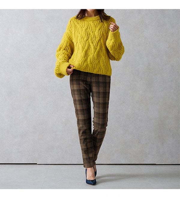 RANAN（ラナン）の「＋１０度素材！蓄熱保温裏起毛ストレッチスリムパンツ（フルレングスパンツ）」｜詳細画像