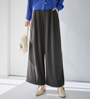 alotta（アロッタ）の「マシュマロのような肌触り！新定番パンツ（ワイドパンツ・ガウチョ）」｜杢チャコール
