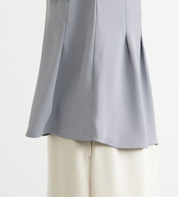 BELLUNA（ベルーナ）の「〈オフィス対応〉タックデザインブラウス（ブラウス）」｜詳細画像