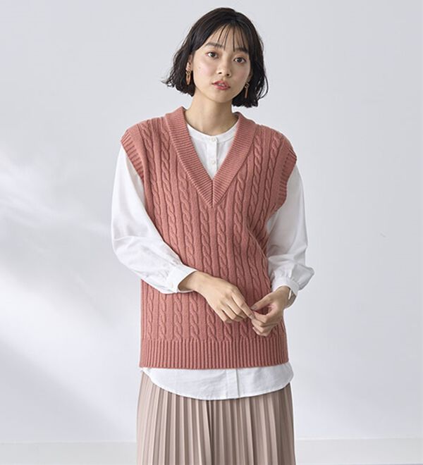 BELLUNA（ベルーナ）の「ニットベストアンサンブル（ベスト）」｜詳細画像