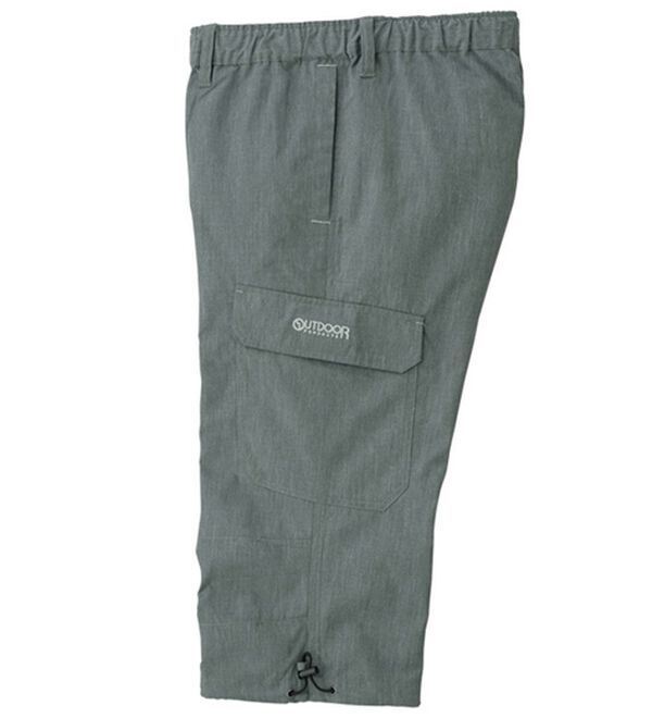 「＜アウトドアプロダクツ＞夏に便利な７分丈カーゴパンツ（メンズカーゴパンツ）」｜グレー