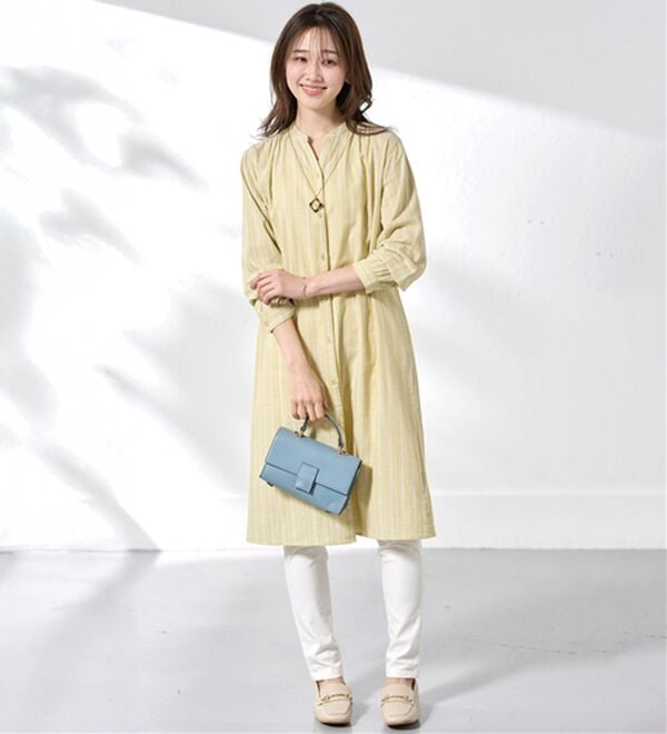 BELLUNA（ベルーナ）の「綿100％ダブルガーゼ素材ワンピース（その他ワンピース）」｜詳細画像