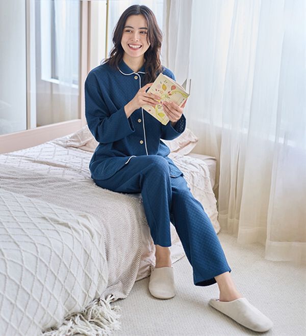 「ふんわりキルト快眠サポートパジャマ（パジャマ・ルームウェア）」｜詳細画像