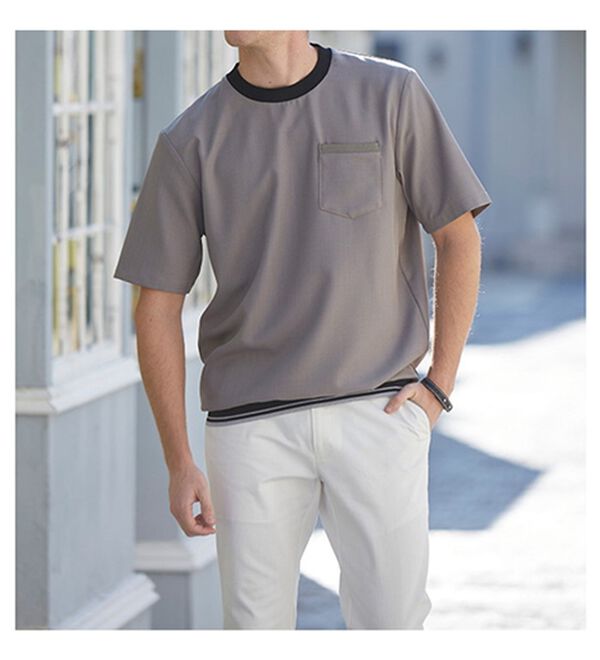 「体型カバーが叶うオトナ技Ｔシャツ（メンズＴシャツ）」｜詳細画像