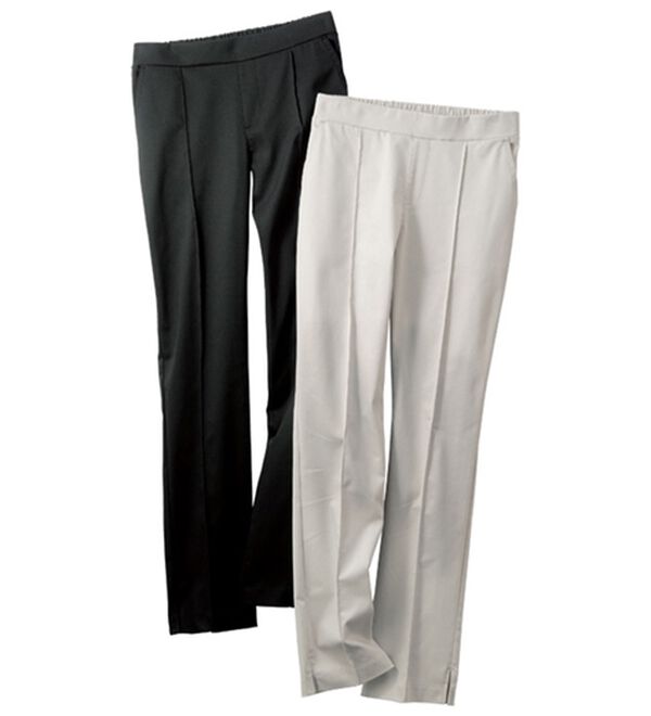 VINNO（ヴィノ）の「＜日本製＞クレンゼ（Ｒ）使用・ピンタックテーパードパンツ（テーパードパンツ）」｜詳細画像