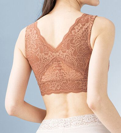 LAVIENNE（ラヴィエンヌ）の「【３色組】せなにくスッキリ！大人の上品レースブラ（ブラジャー）」